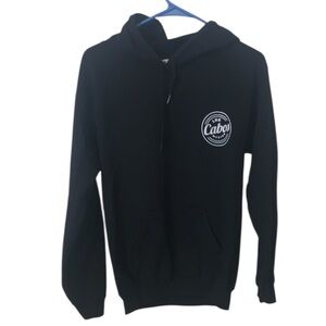 Mr Buho Los Cabos Mexico Black Pullover Hoodie Sweatshirt Small Cotton